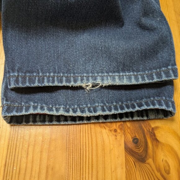 Robert Graham Slim Jim Jeans Stud Contrast Stitch Dark Wash Denim Size 34 x 33 - Picture 12 of 12